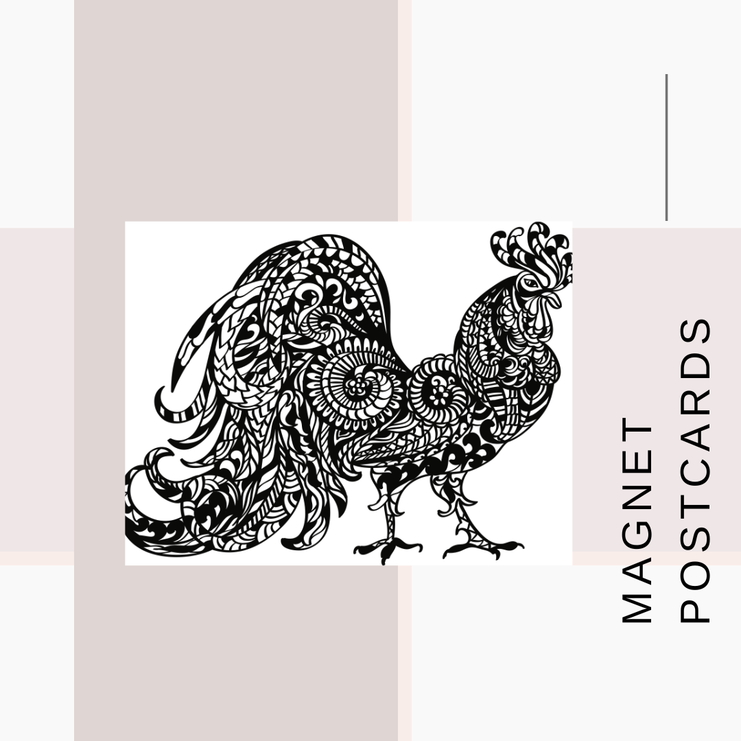 Magnet Postcards Zentangle